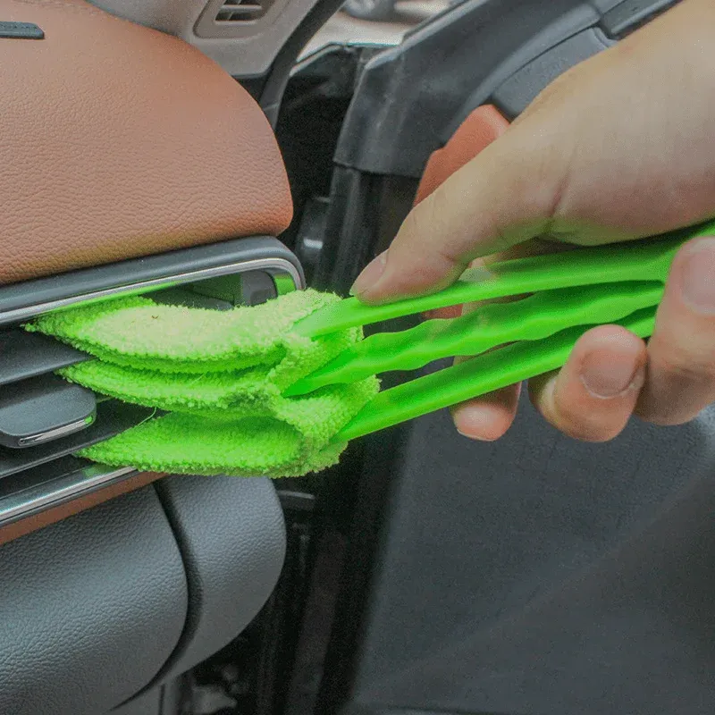Brosse de nettoyage domestique, lingette pour fentes et angles morts, nettoyeur réutilisable pour stores de fenêtre, 1 pièce 7