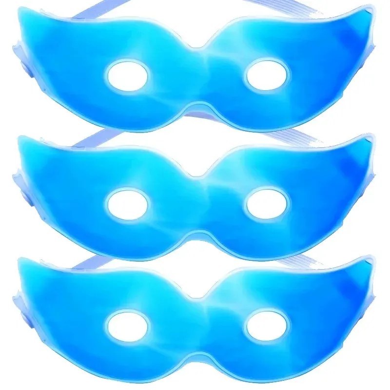 Lot de 5 masques rafraîchissants en gel pour les yeux réutilisables, soulagement de la fatigue oculaire et réduction des gonflements 10