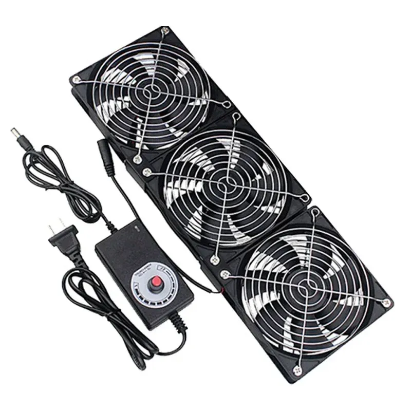 Ventilateur de refroidissement 120 mm avec contrôleur, 3000 tr/min, 12 V / 220 V pour armoire serveur - Image 1