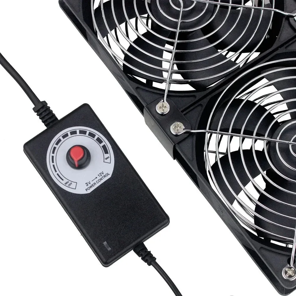 Ventilateur de refroidissement 120 mm avec contrôleur, 3000 tr/min, 12 V / 220 V pour armoire serveur 2