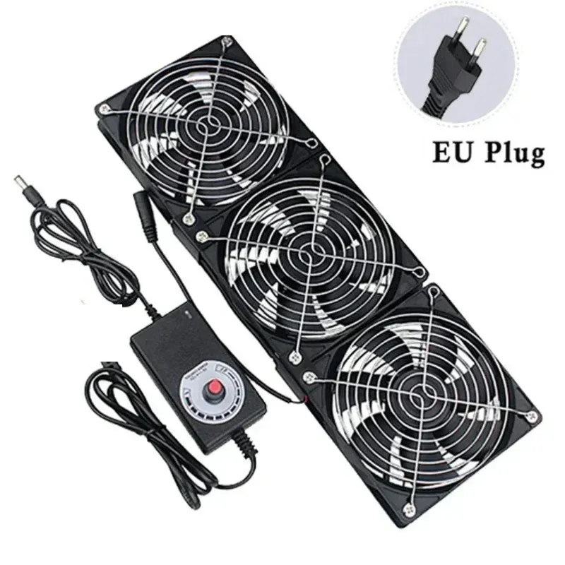 Ventilateur de refroidissement 120 mm avec contrôleur, 3000 tr/min, 12 V / 220 V pour armoire serveur 9