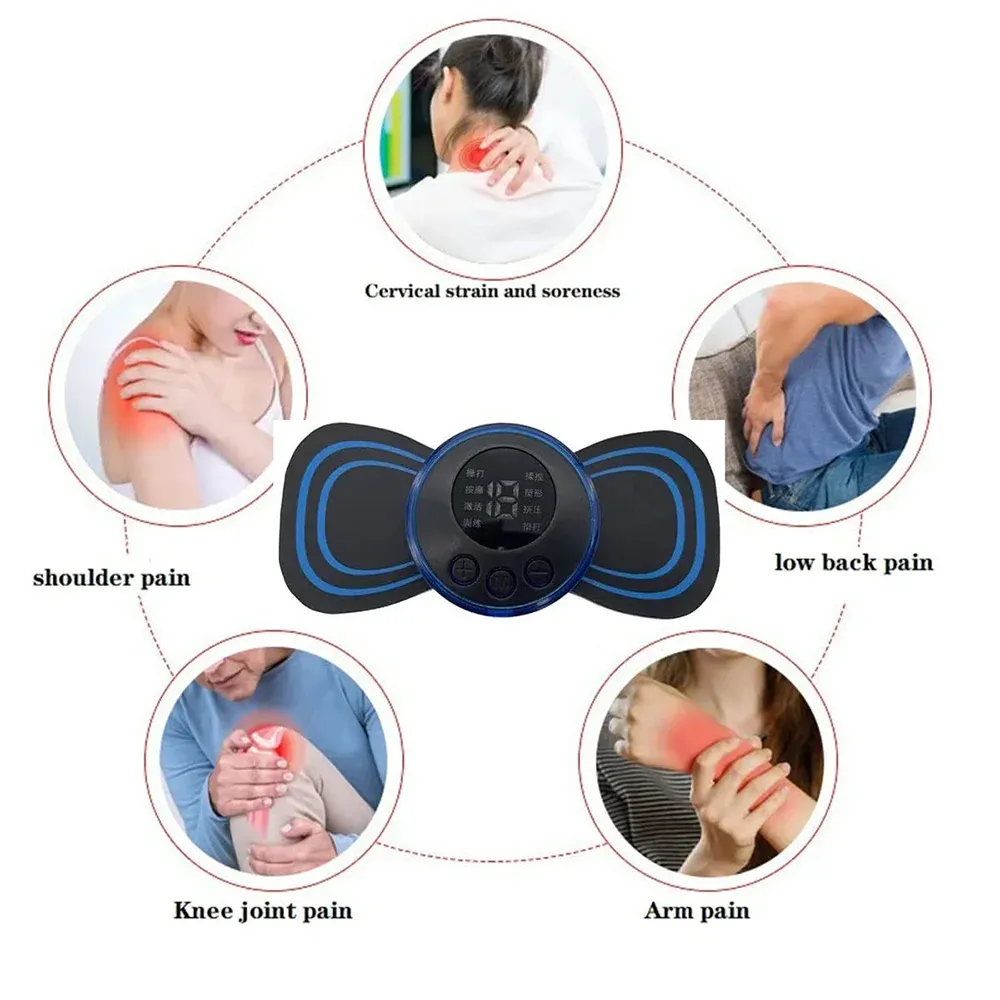 Patch de massage cervical en situation d'utilisation