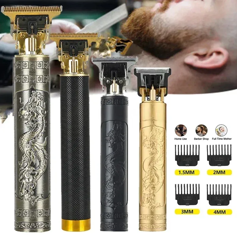 Tondeuse à cheveux électrique T9 rechargeable USB pour hommes