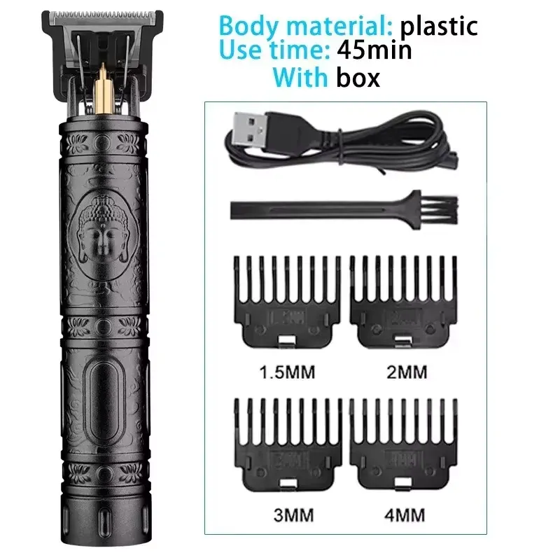 Tondeuse à cheveux électrique T9 rechargeable USB pour hommes 8