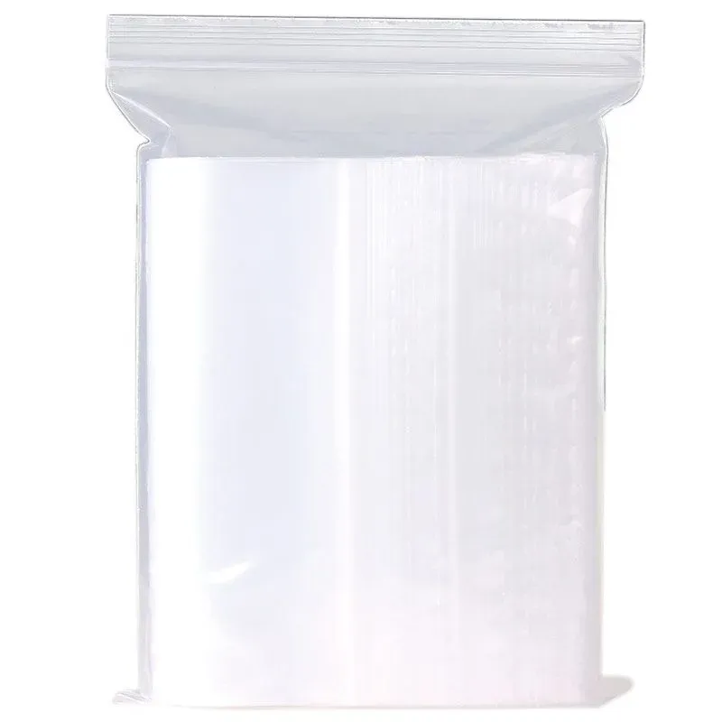 Sachets transparents de stockage, vue d'ensemble