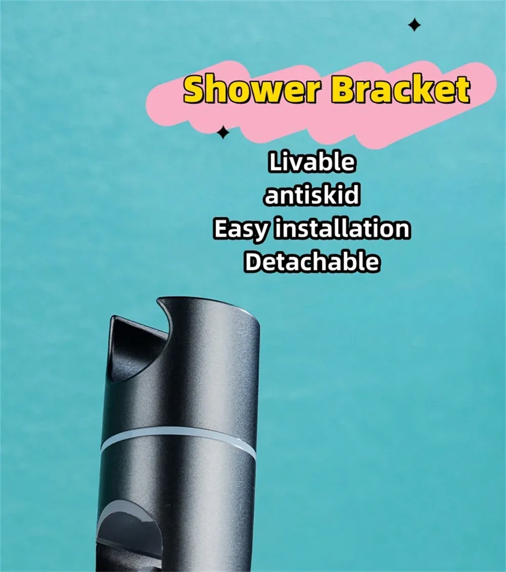 Support de pomme de douche réglable au design épuré
