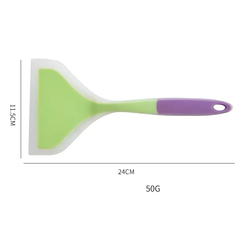 Spatule en silicone colorée de qualité alimentaire, résistante à la chaleur et antiadhésive 2
