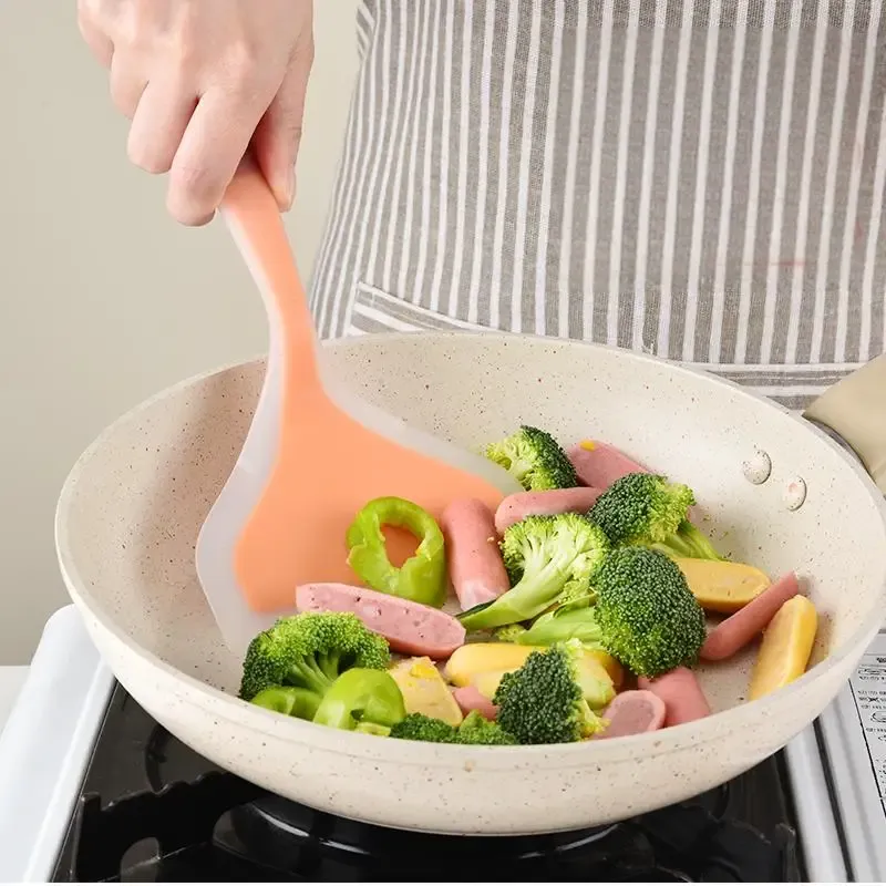 Spatule en silicone colorée de qualité alimentaire, résistante à la chaleur et antiadhésive 3