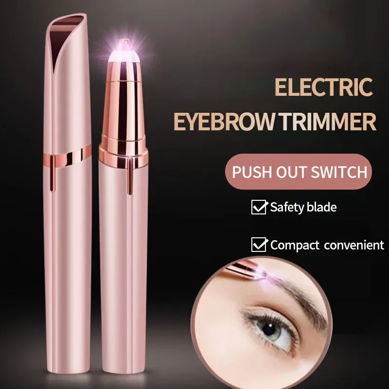 Rasoir électrique indolore pour femmes, épilateur rechargeable pour sourcils et visage - Image 1