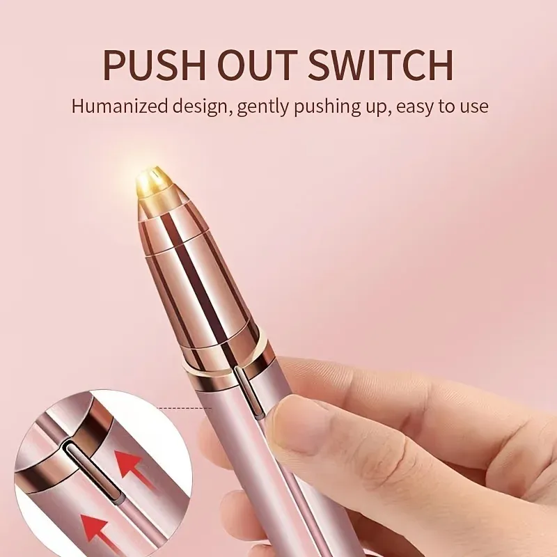Rasoir électrique indolore pour femmes, épilateur rechargeable pour sourcils et visage 4