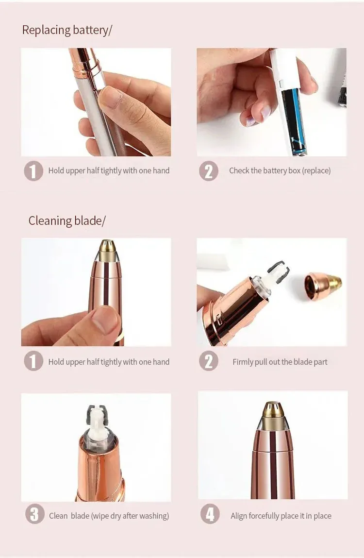 Rasoir de sourcils, design élégant