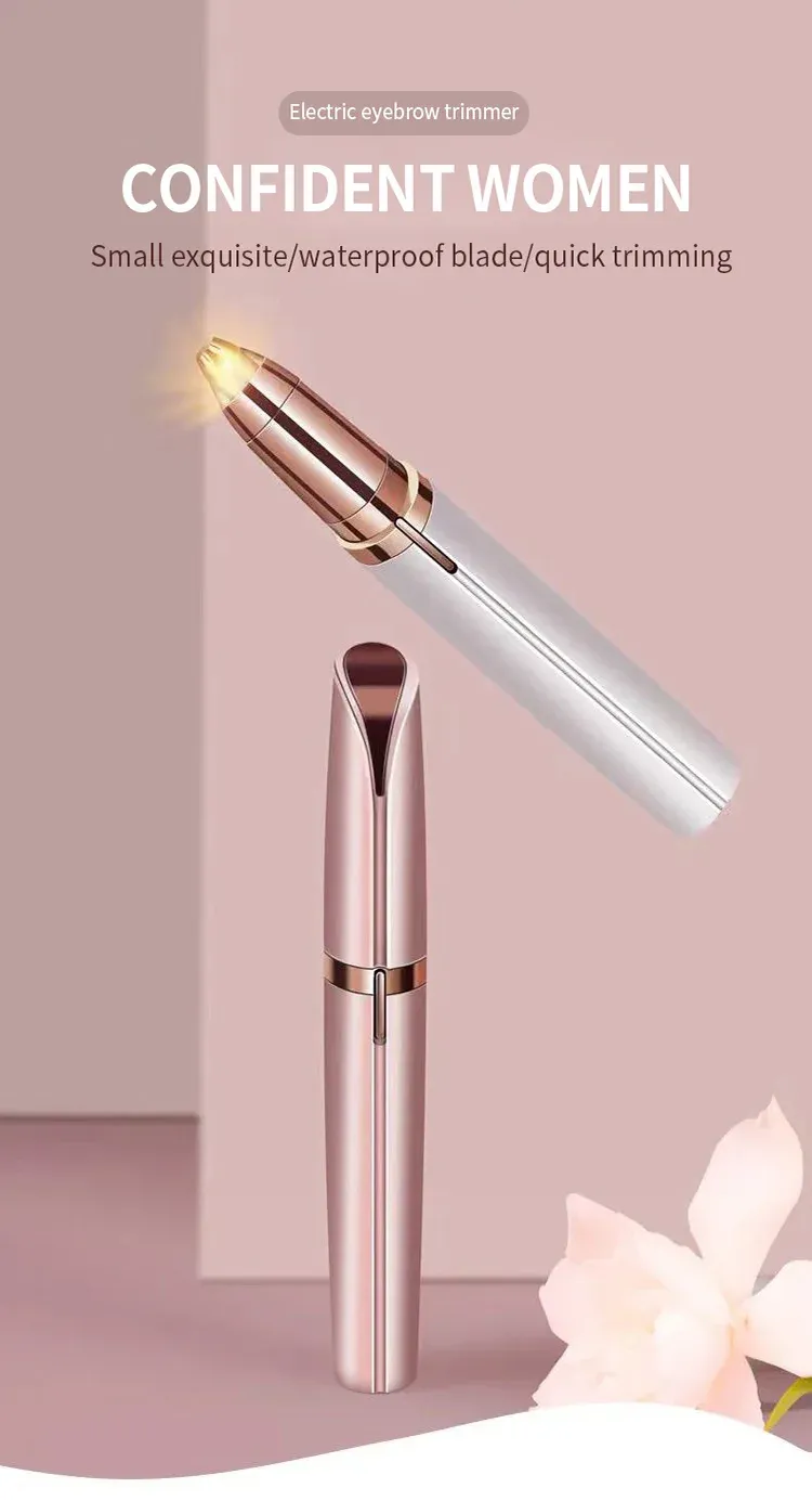 Rasoir de sourcils en situation d'utilisation