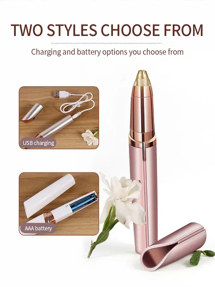 Épilateur de sourcils électrique, style et praticité