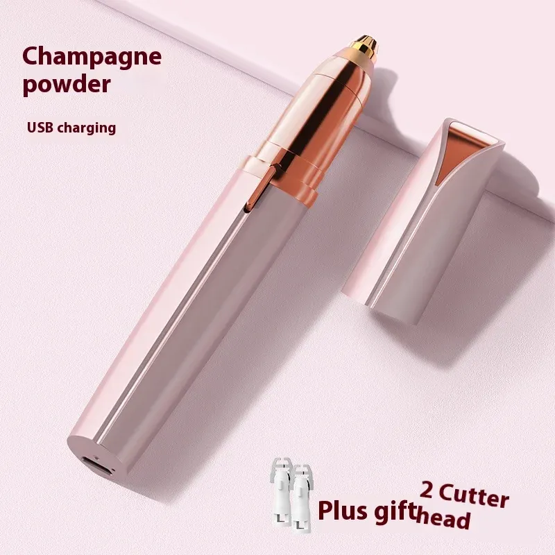 Rasoir électrique indolore pour femmes, épilateur rechargeable pour sourcils et visage 10