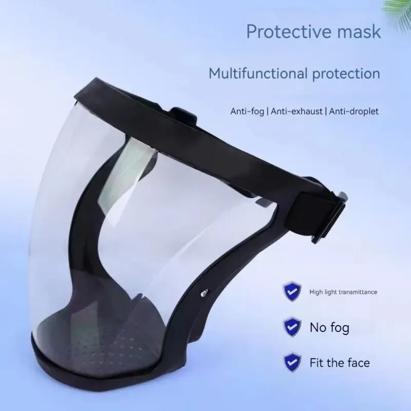 Visière de protection transparente anti-poussière et anti-buée haute définition, pour soudage, montée sur casque, protection complète du visage, 1 pièce - Image 1