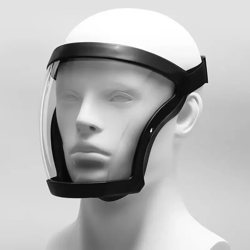 Visière de protection transparente anti-poussière et anti-buée haute définition, pour soudage, montée sur casque, protection complète du visage, 1 pièce 2