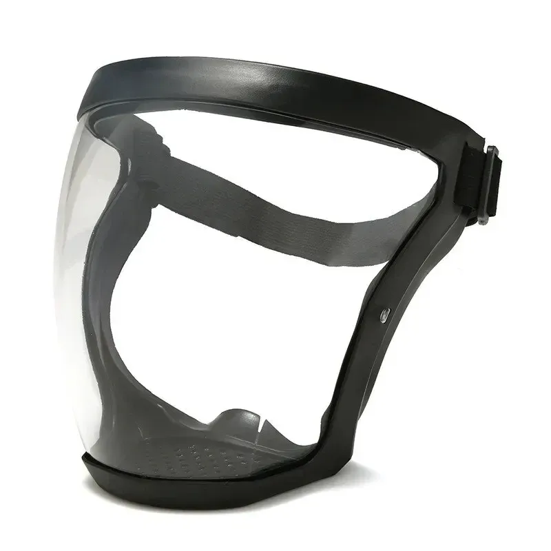 Visière de protection transparente anti-poussière et anti-buée haute définition, pour soudage, montée sur casque, protection complète du visage, 1 pièce 5