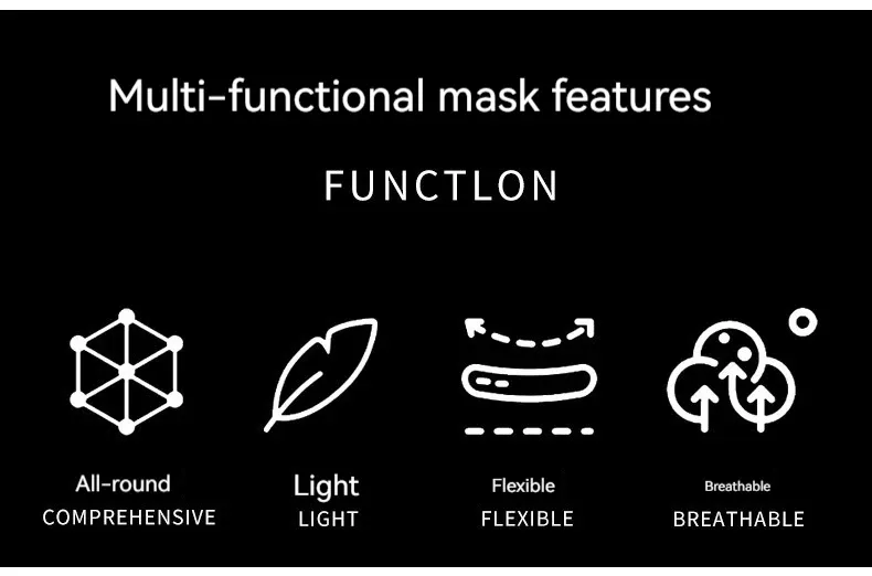Masque transparent anti-poussière et anti-buée, vue détaillée 2