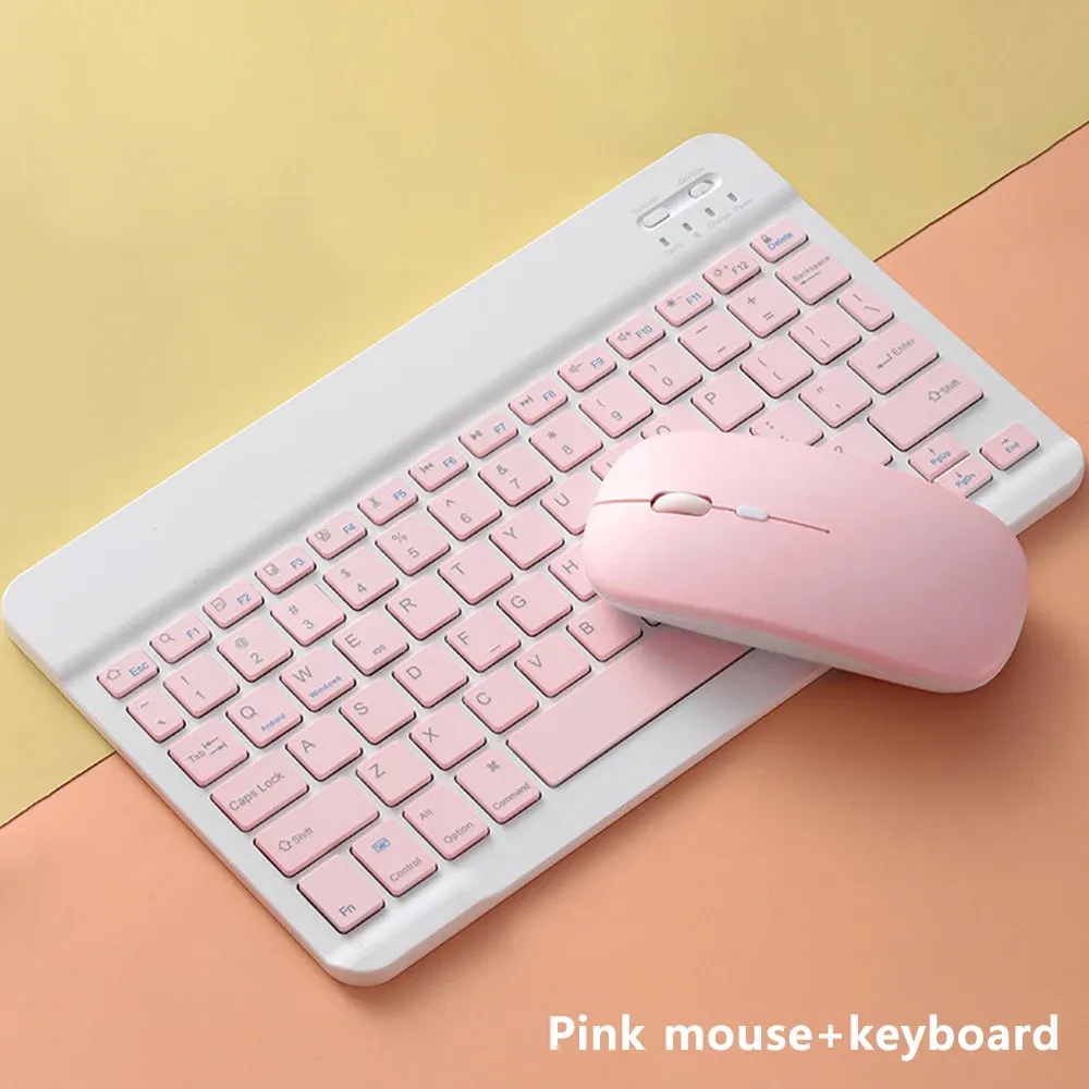 Clavier et souris Bluetooth sans fil compact pour tablette et smartphone, compatible iPad, Android, iOS et Windows 17