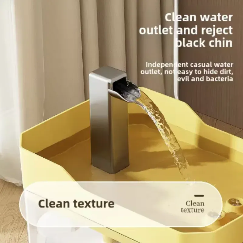 Fontaine à eau USB pour chat avec filtre automatique, distributeur transparent à recirculation, protection anti-marche à sec, avec pompe pour chats 2