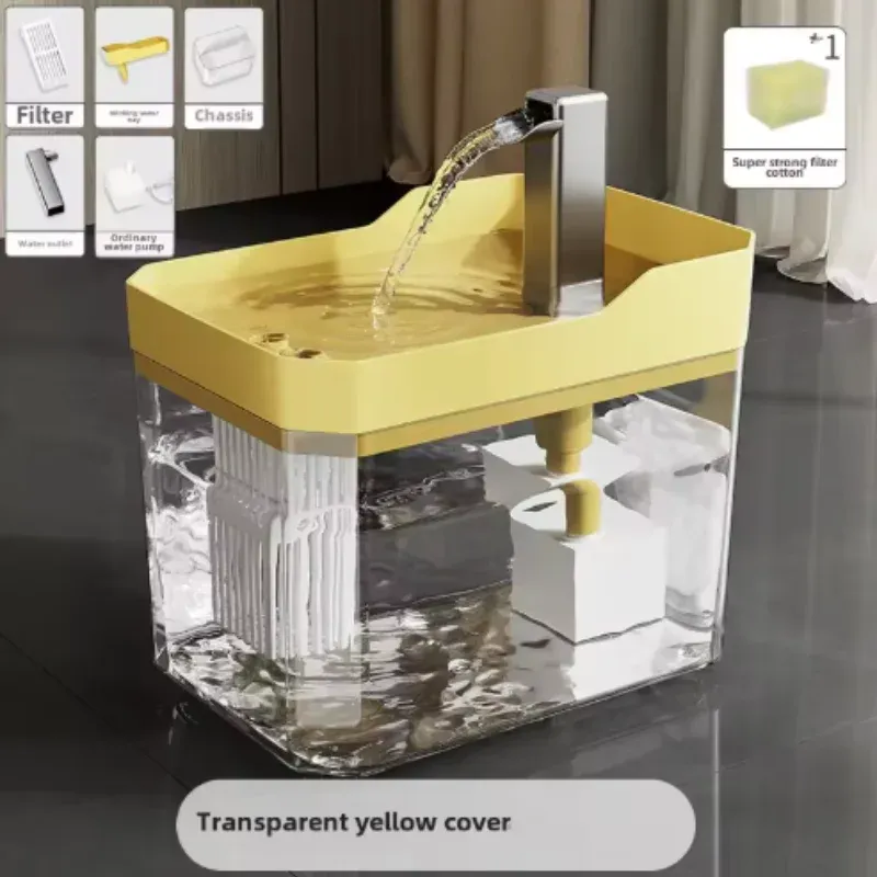 Fontaine à eau USB pour chat, finitions