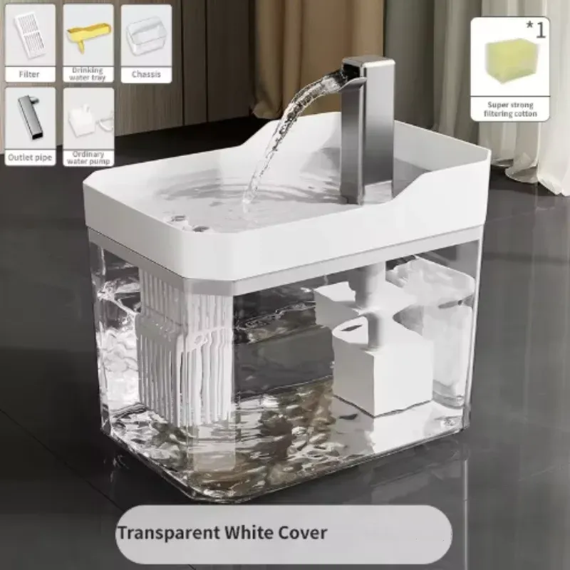 Fontaine à eau USB pour chat, mise en situation
