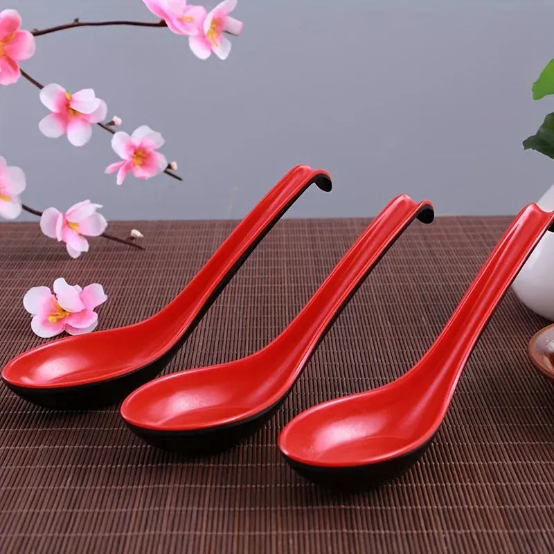 Vue d'ensemble des cuillères à soupe au style japonais