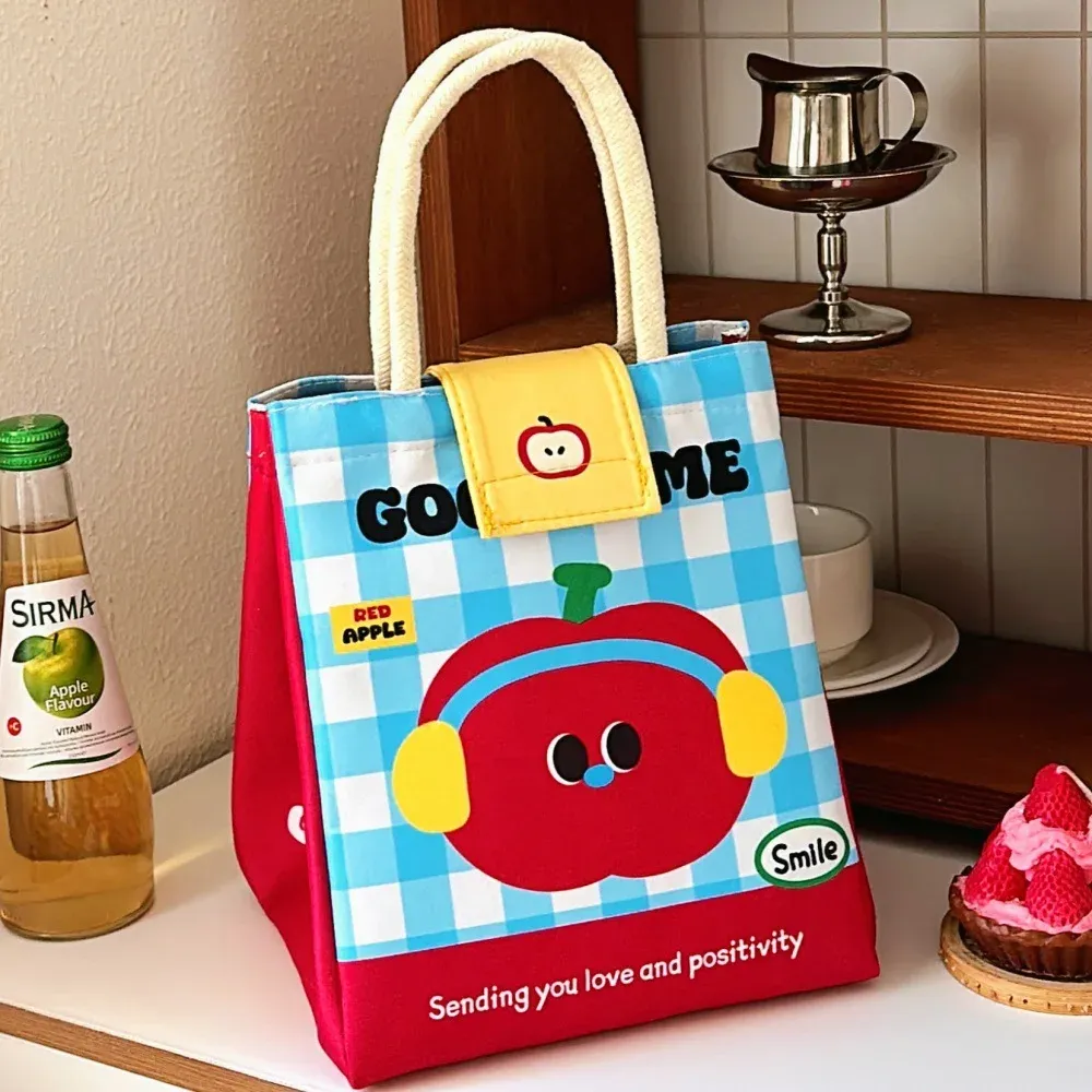 Sac à bento isotherme à motif dessin animé, grande capacité, pour le bureau et les études 6