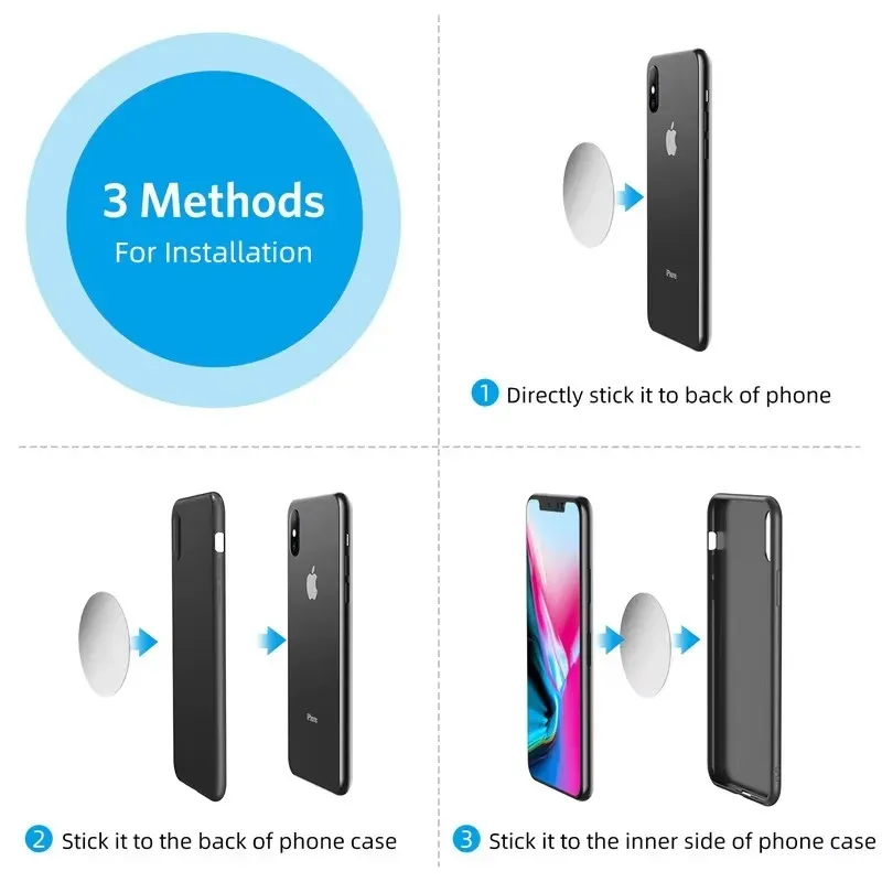 Fixation magnétique du smartphone