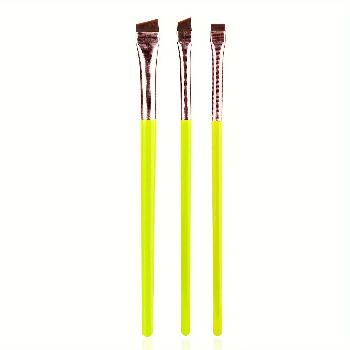 Ensemble de 3 pinceaux de maquillage : eyeliner à tête oblique, sourcils et fard à paupières 7