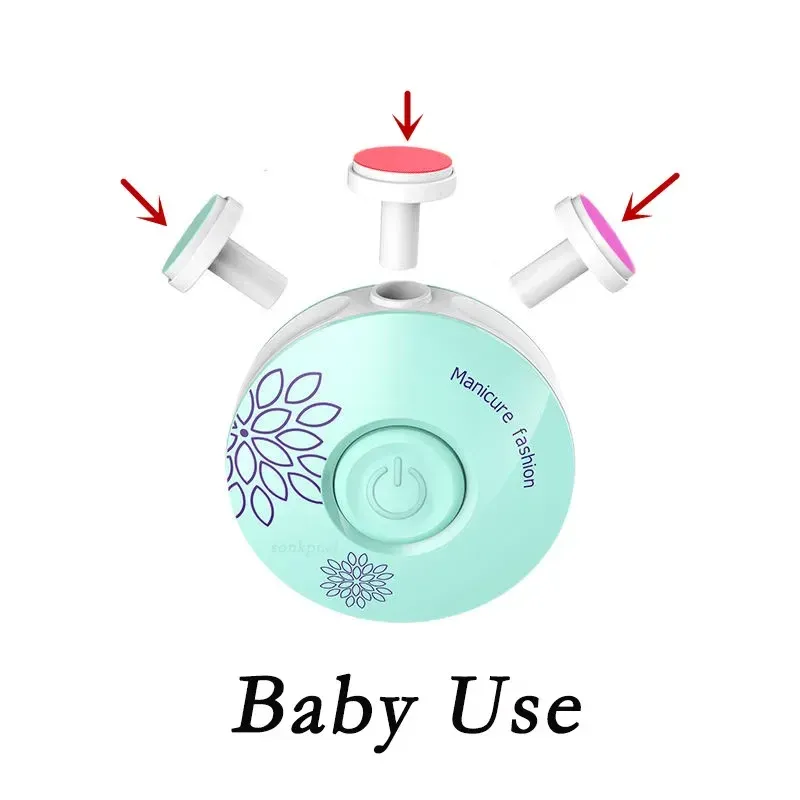 Coupe-ongles électrique pour bébé, lime à ongles pour enfant, kit de soins pour bébé, set de manucure, coupe facile, coupe-ongles pour nouveau-né 5