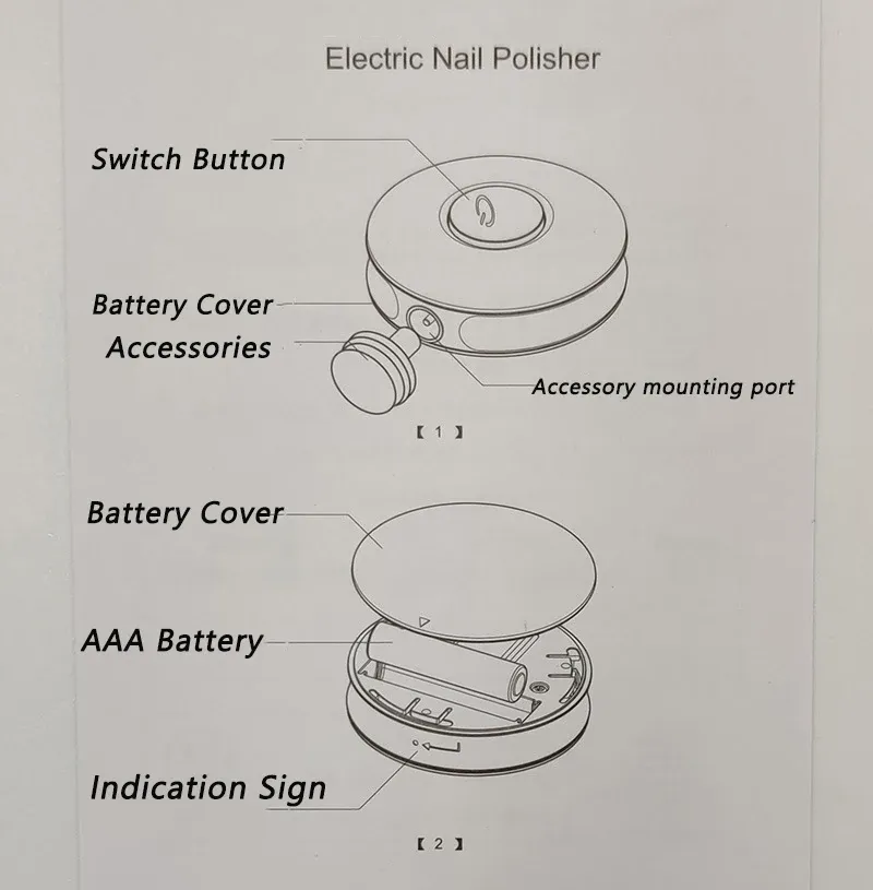 Coupe-ongles électrique pour bébé, détail de conception