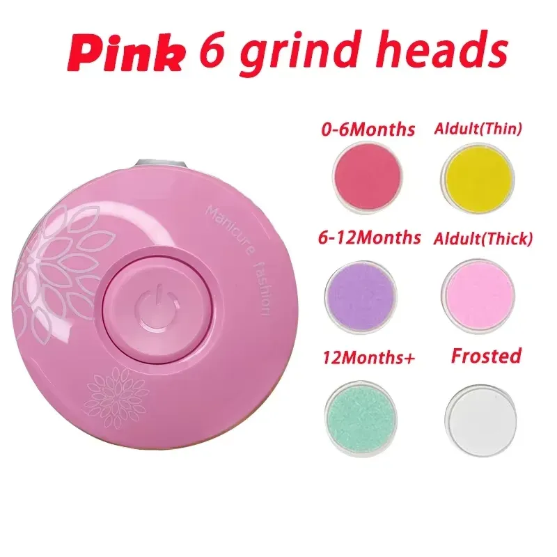 Coupe-ongles électrique pour bébé, lime à ongles pour enfant, kit de soins pour bébé, set de manucure, coupe facile, coupe-ongles pour nouveau-né 12