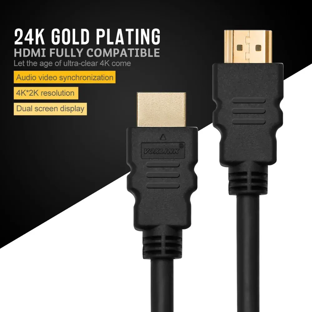 Le titre source est déjà en français, donc la version propre et professionnelle serait :

Câble HDMI vers HDMI plaqué or, version 1.4, compatible 4K, 1080p et 3D, pour répartiteur HDTV, disponible en 0,3 m, 1 m et 1,5 m 2