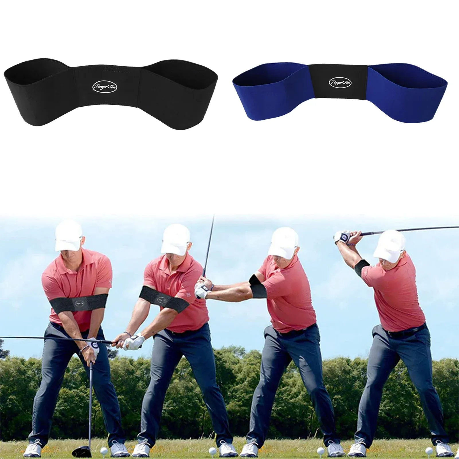 Sangle d'entraînement de golf réglable pour corriger la posture, améliorer l'alignement et stabiliser le rythme du swing - Image 1