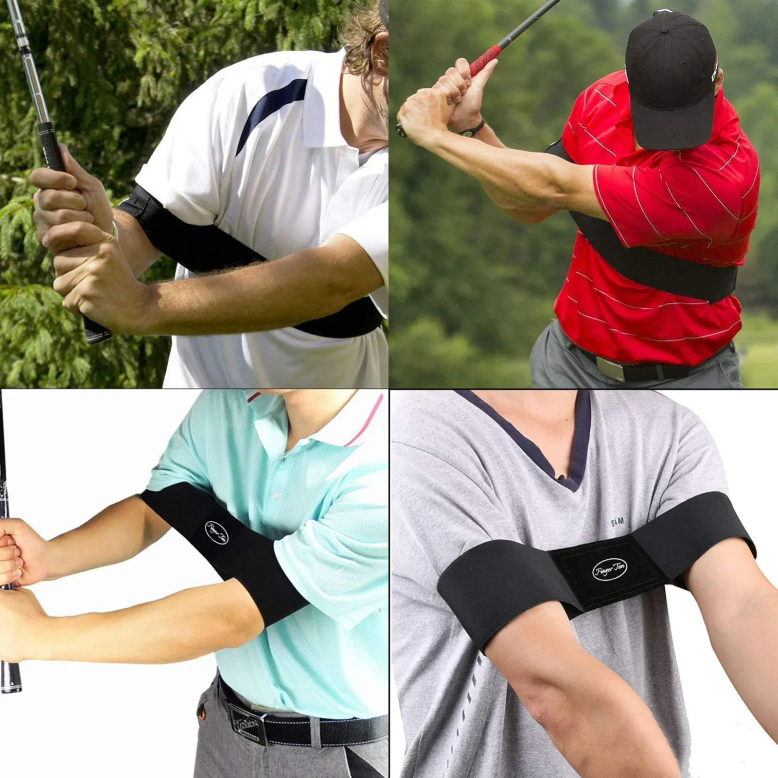 Sangle d'entraînement de golf en utilisation