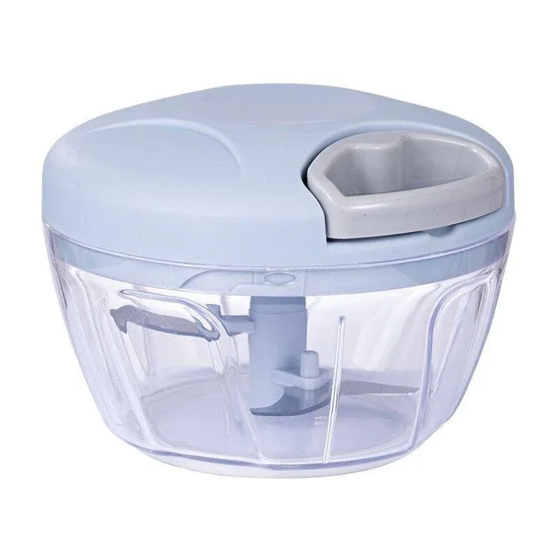 Hachoir manuel 500/900 ml avec hachoir à ail rotatif, presse-ail et coupe-oignons et légumes 8