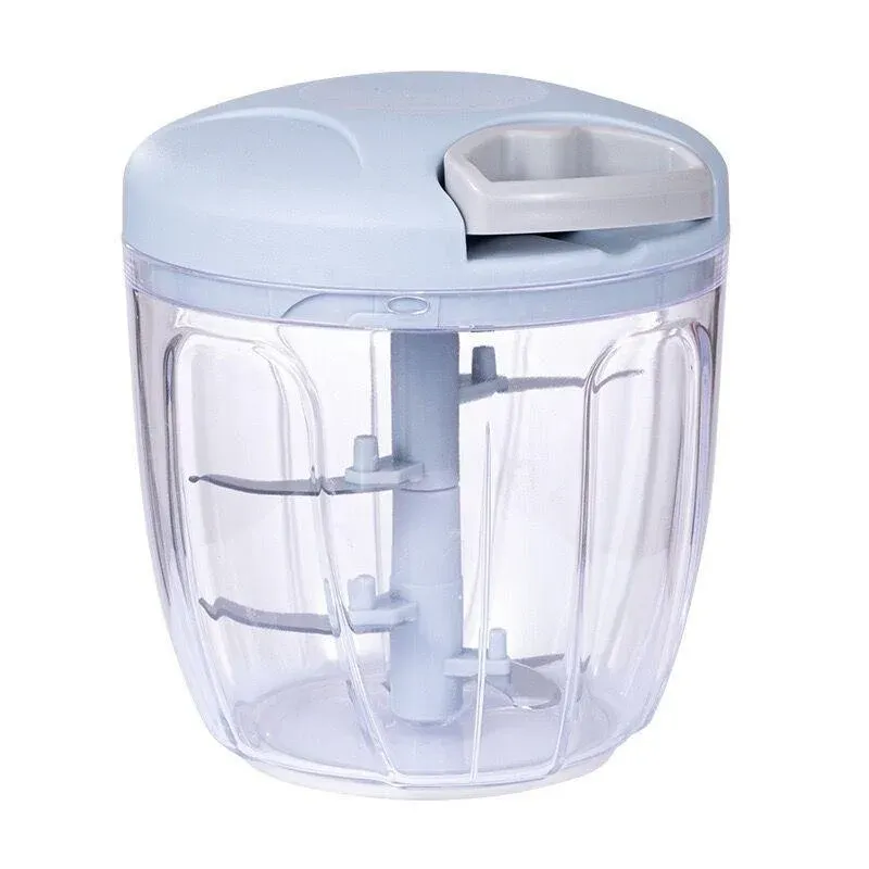 Hachoir manuel 500/900 ml avec hachoir à ail rotatif, presse-ail et coupe-oignons et légumes 11