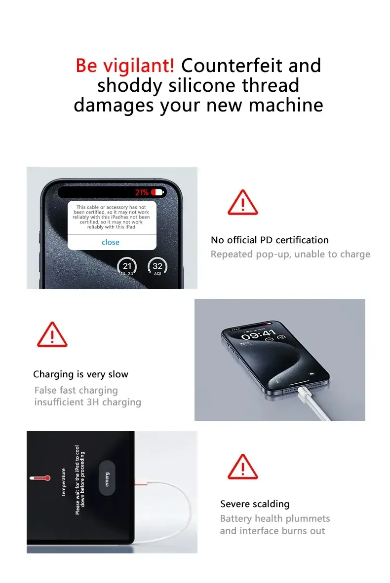 Câble USB-C tressé sous différents angles