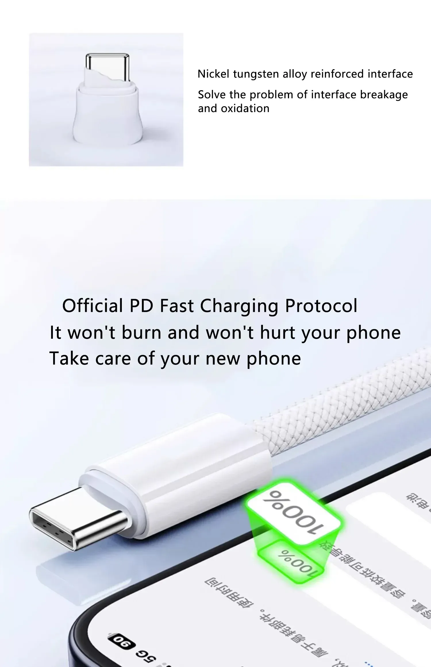 Câble USB-C en ambiance