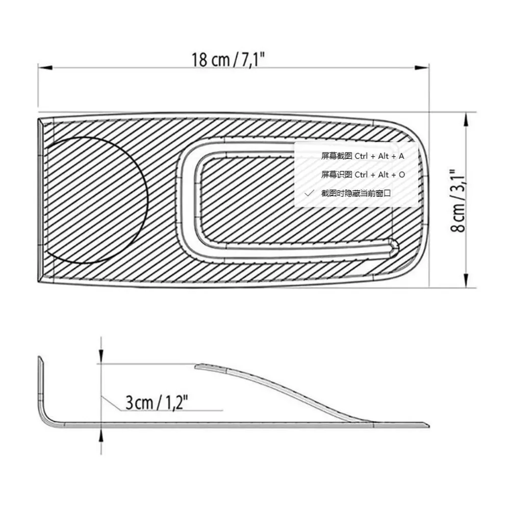 Butoir de porte multifonction, finition