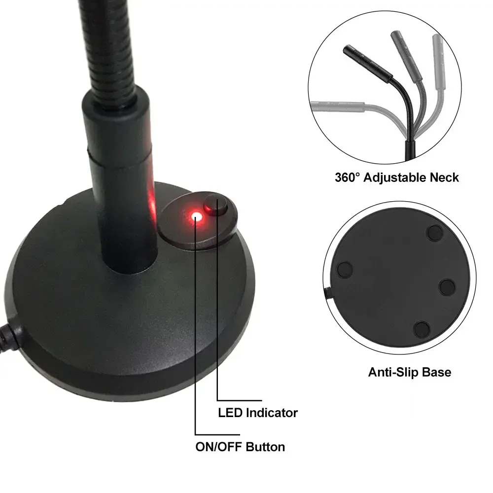 Microphone USB sous un autre angle