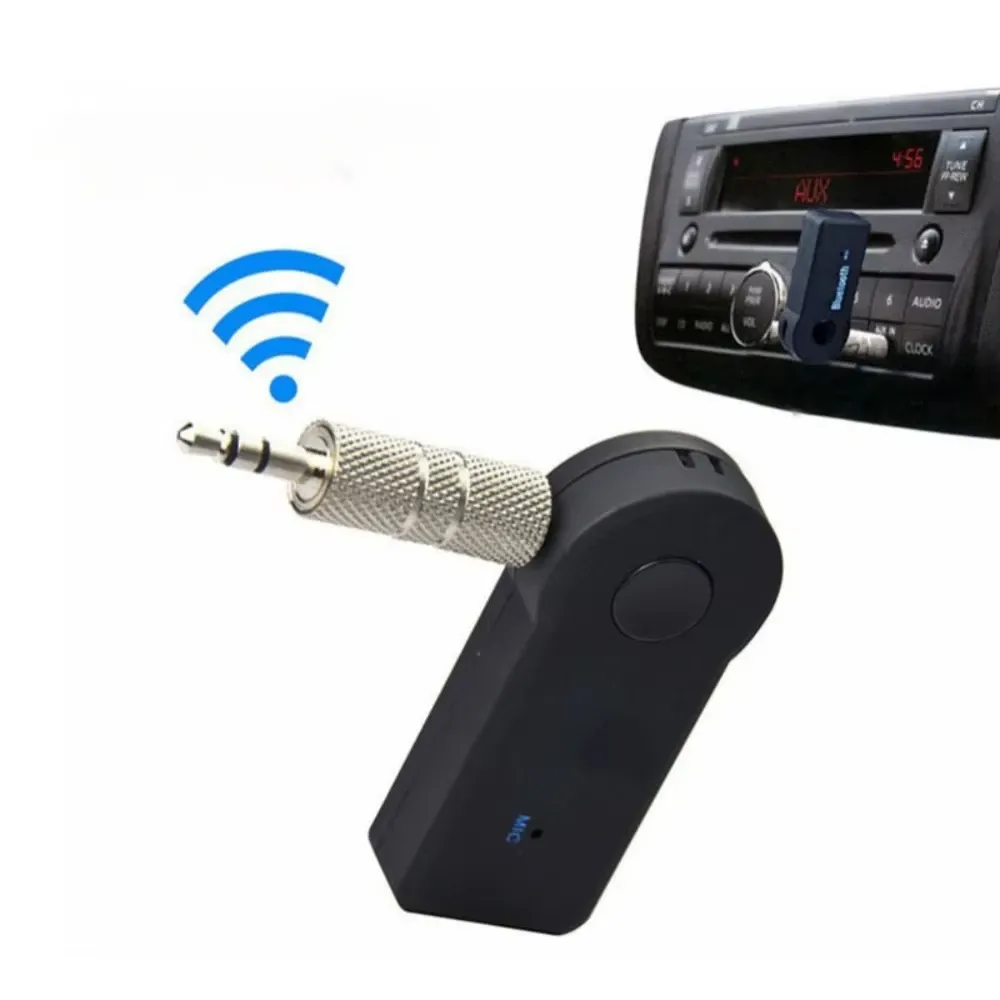 Récepteur audio stéréo Bluetooth 4.2 avec entrée AUX 3,5 mm, micro intégré, adaptateur pour voiture 1