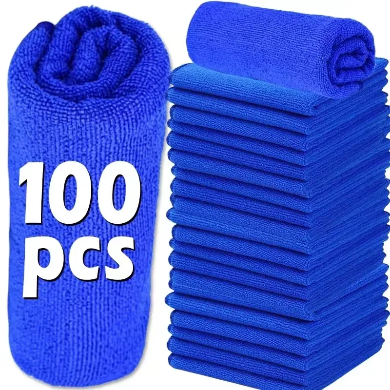 Chiffons de nettoyage en microfibre non pelucheux, lavettes réutilisables super absorbantes pour vitres de voiture
