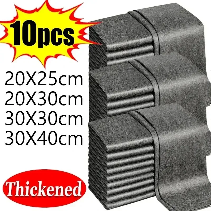 1, 3, 5 ou 10 chiffons magiques en microfibre réutilisables pour le nettoyage des vitres, miroirs et surfaces de cuisine 6