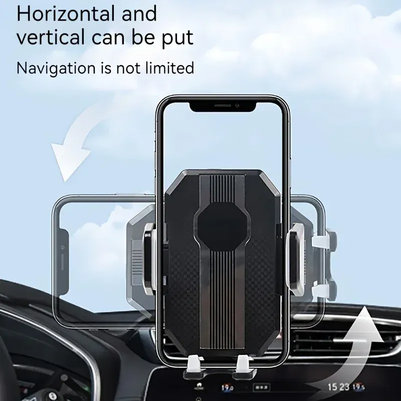 Support de téléphone universel rotatif à 360° pour voiture, fixation sur pare-brise, compatible iPhone, Samsung et Xiaomi 3