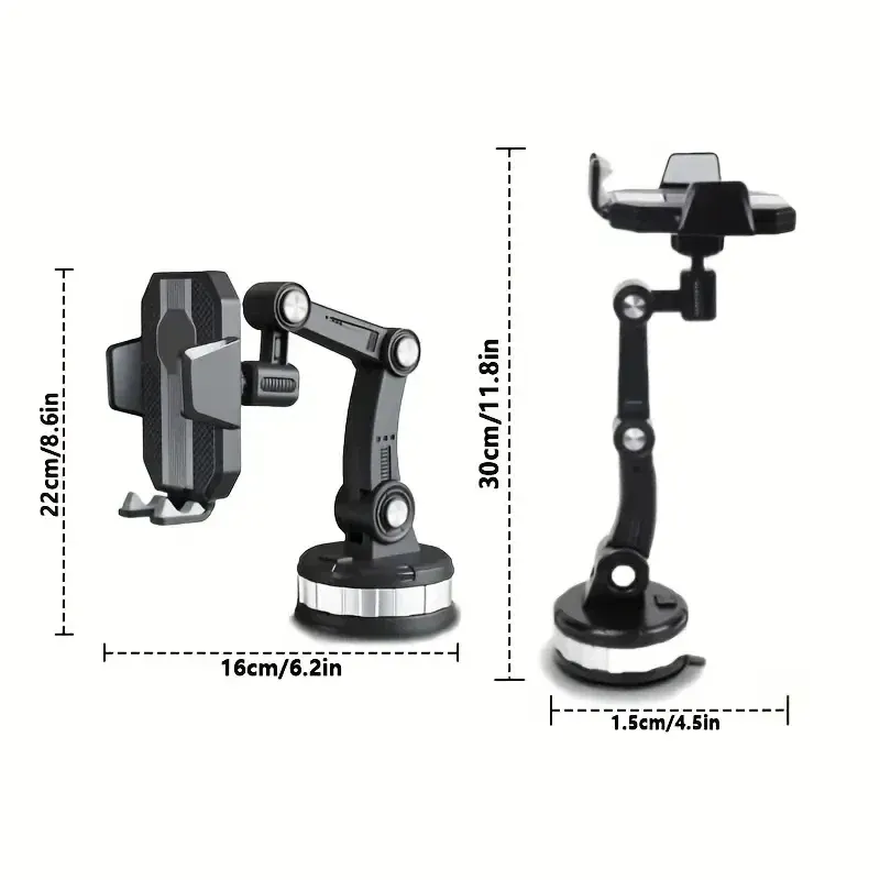 Support de téléphone universel rotatif à 360° pour voiture, fixation sur pare-brise, compatible iPhone, Samsung et Xiaomi 6