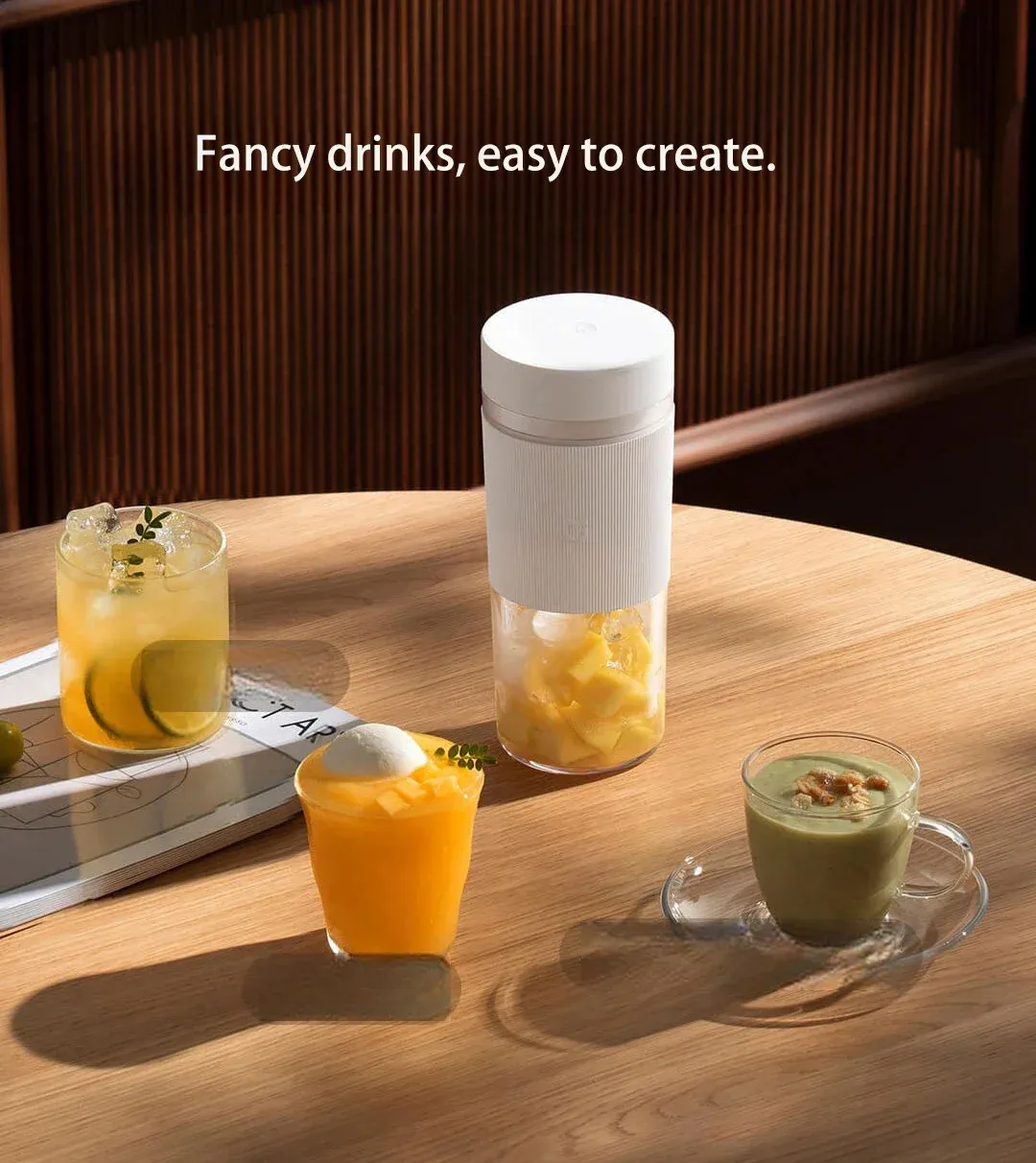 Mixeur portable Xiaomi MIJIA 2,40S, extraction rapide de jus, 19 500 tr/min, capacité 300 ml, mixeur-presse-agrumes, corps en PCTG 3
