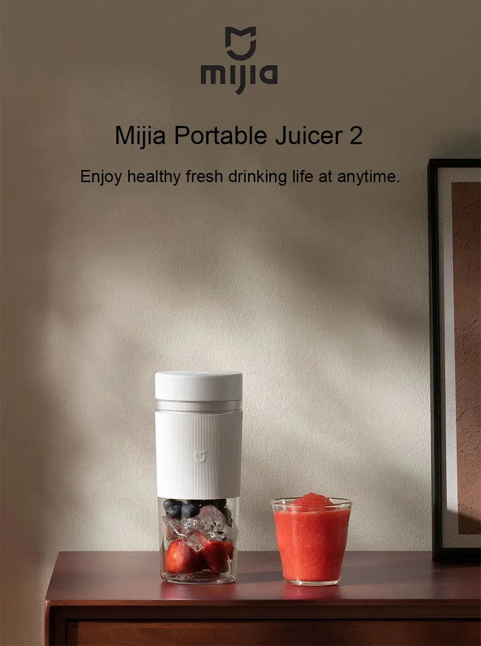 Mixeur portable Xiaomi MIJIA 2,40S, vue d'ensemble