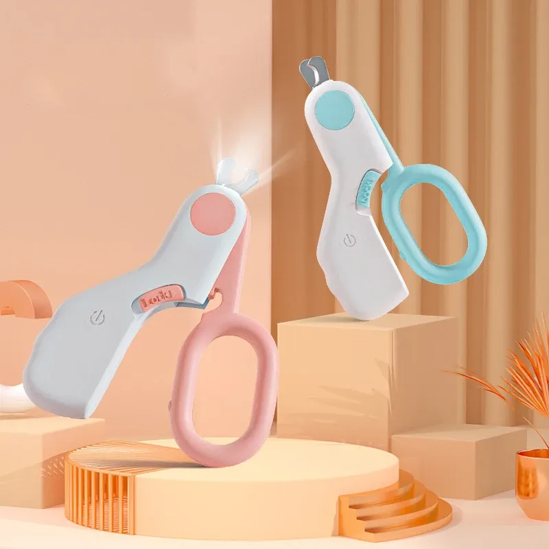 Coupe-ongles professionnel à LED pour chats et chiens, avec verrou de sécurité et kit de toilettage 2